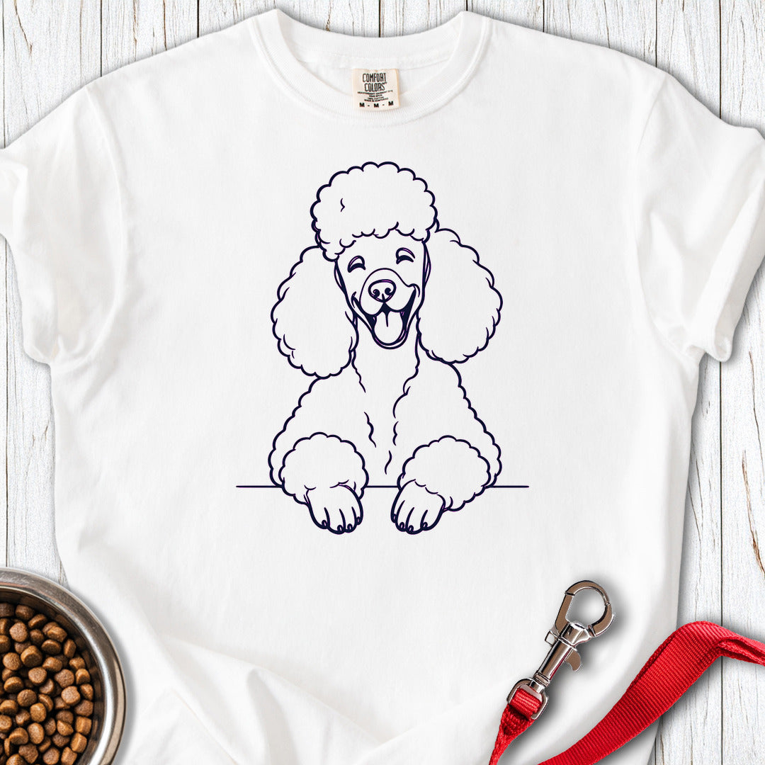 Standard Poodle Lineart Premium Tee — White