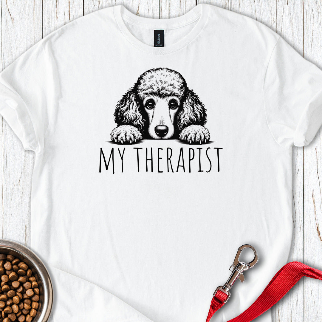 Standard Poodle My Therapist 2 — White