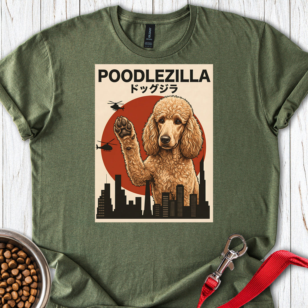Standard Poodle Poodlezilla Apricot Military Green