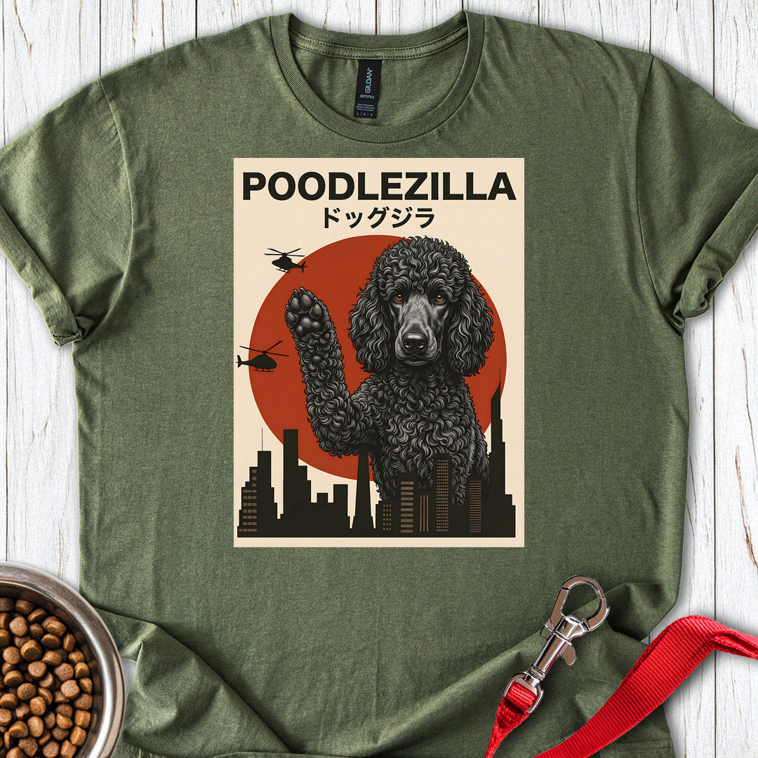 Standard Poodle Poodlezilla Black — Military Green