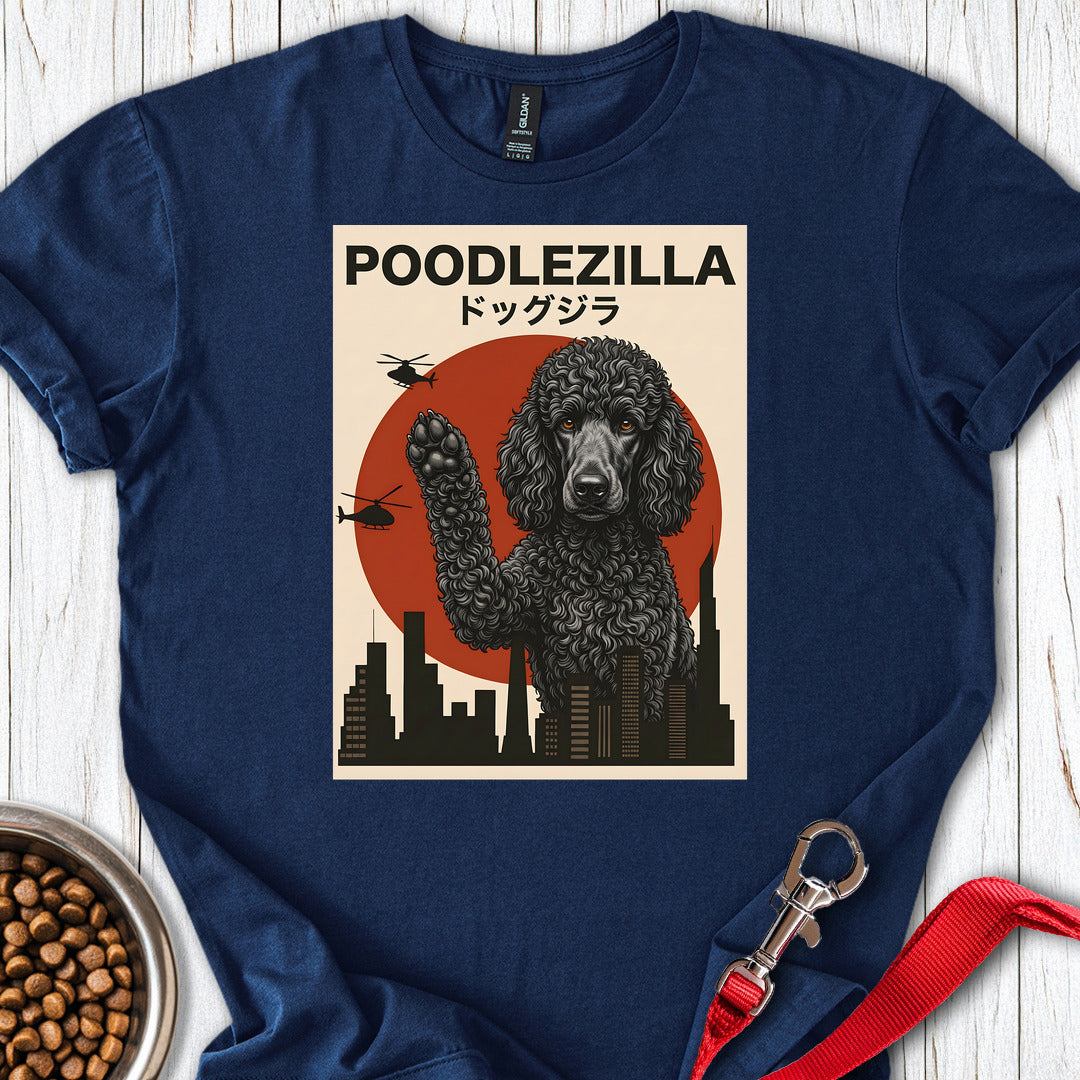 Standard Poodle Poodlezilla Black — Navy