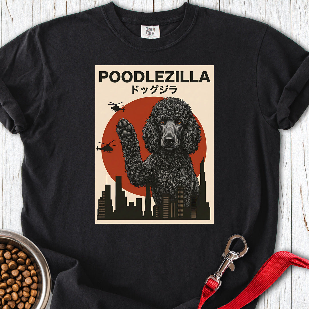 Standard Poodle Poodlezilla Black Premium Tee — Black