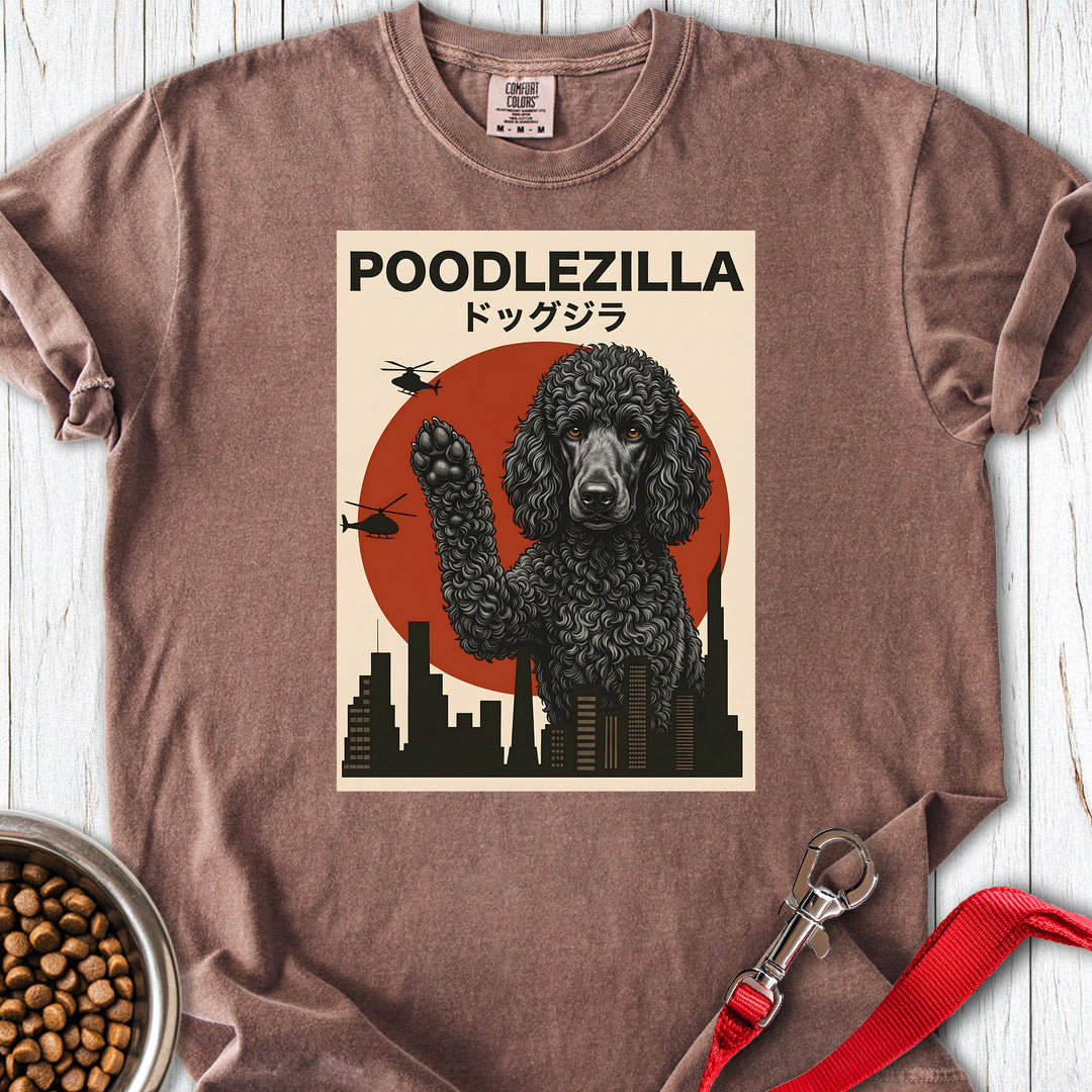 Standard Poodle Poodlezilla Black Premium Tee — Espresso