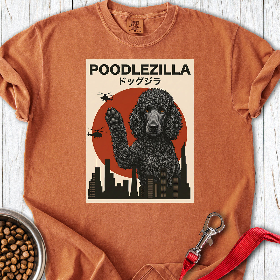 Standard Poodle Poodlezilla Black Premium Tee — Yam