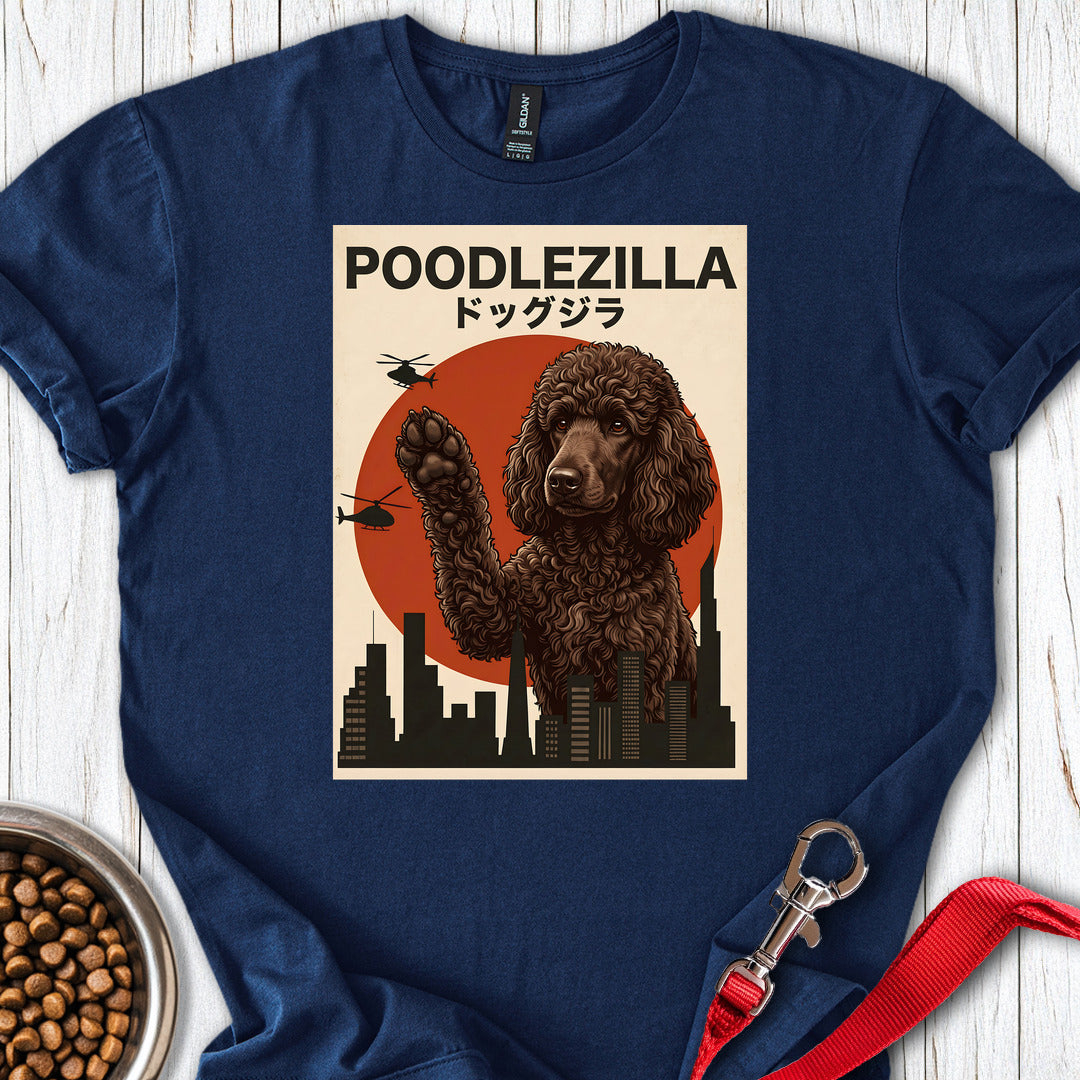 Standard Poodle Poodlezilla Chocolate — Navy