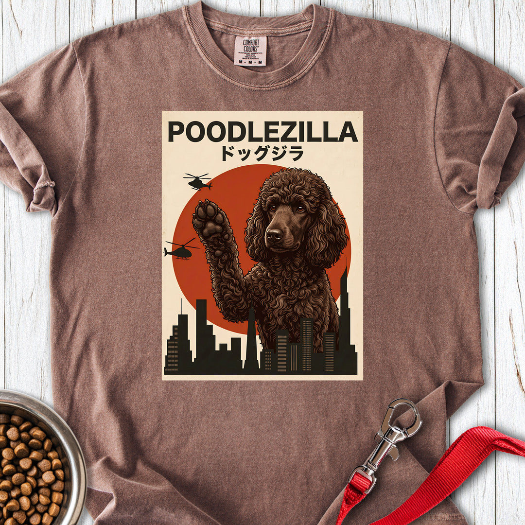 Standard Poodle Poodlezilla Chocolate Premium Tee — Espresso