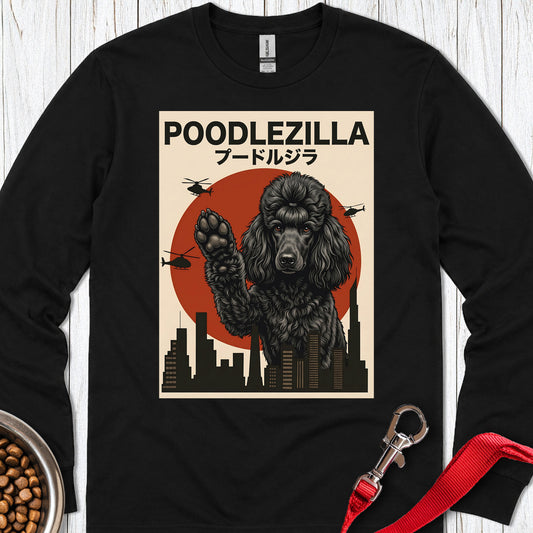 Standard Poodle Poodlezilla Long Sleeve — Black