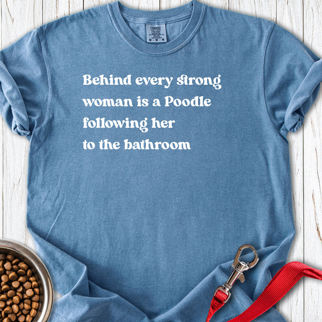 Standard Poodle Strong Woman Premium Tee — Blue Jean