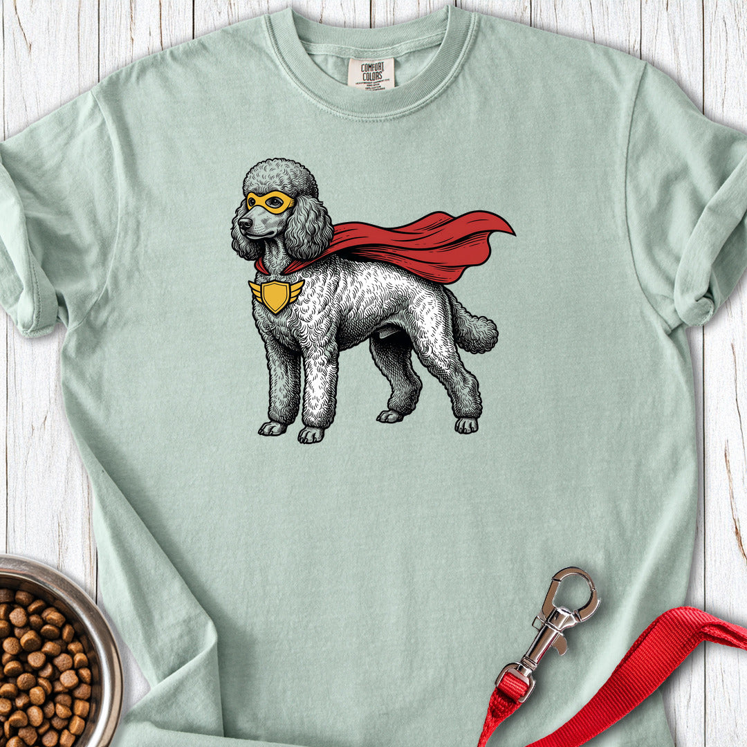 Standard Poodle Superhero Premium Tee — Bay