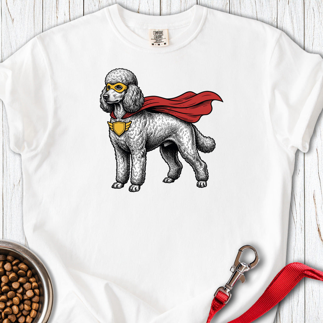 Standard Poodle Superhero Premium Tee — White