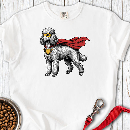 Standard Poodle Superhero Premium Tee — White