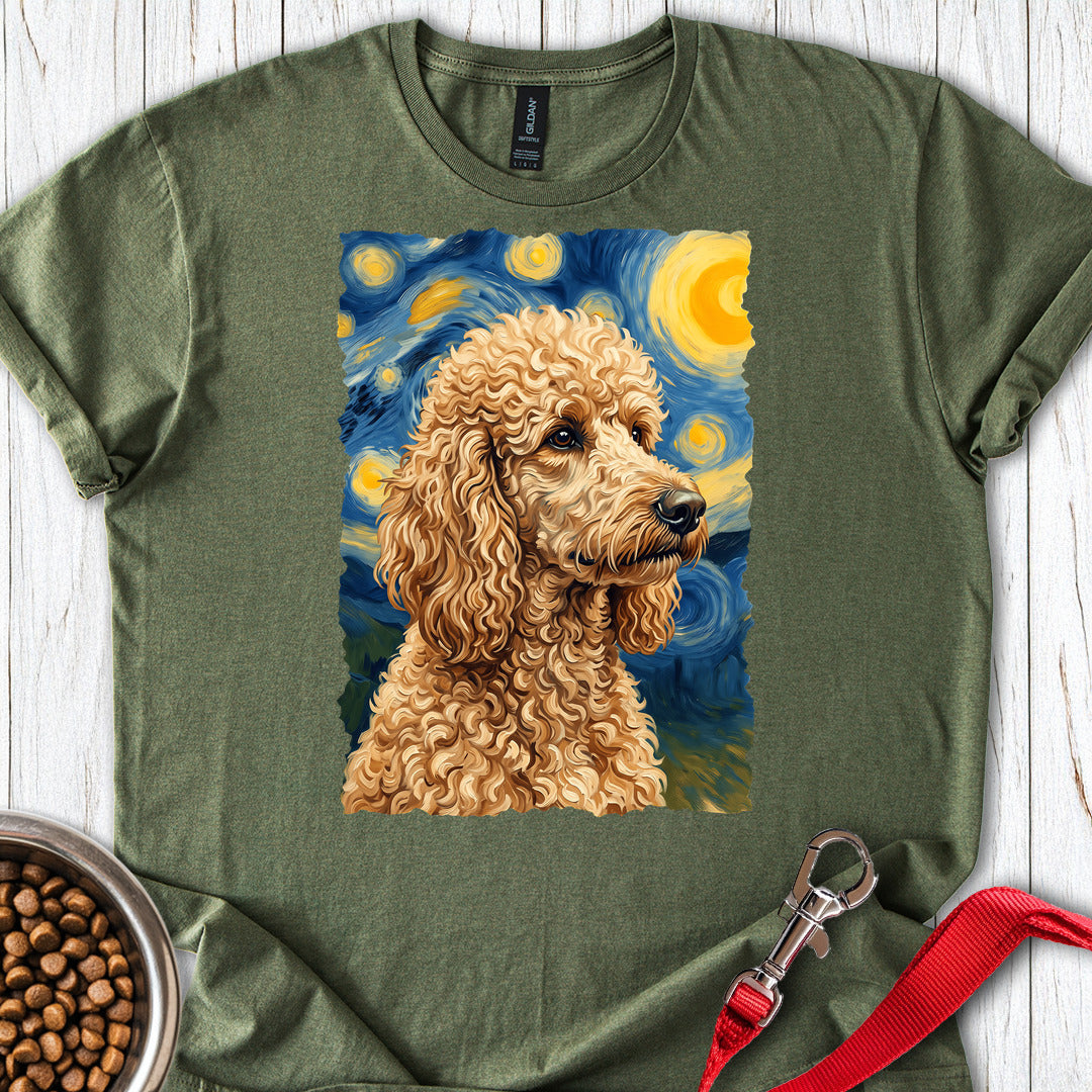 Standard Poodle Van Gogh Apricot — Military Green
