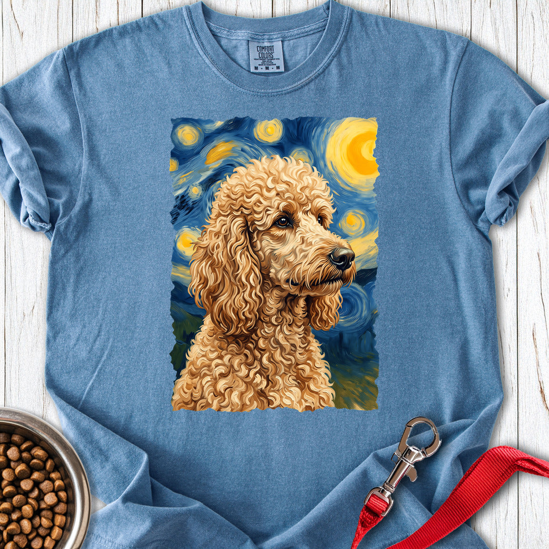 Standard Poodle Van Gogh Apricot Premium Tee — Blue Jean