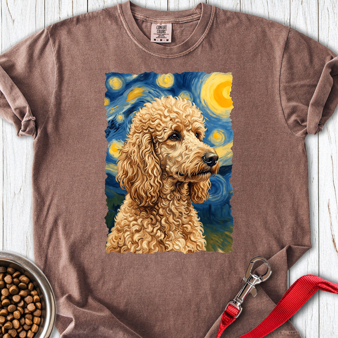 Standard Poodle Van Gogh Apricot Premium Tee — Espresso