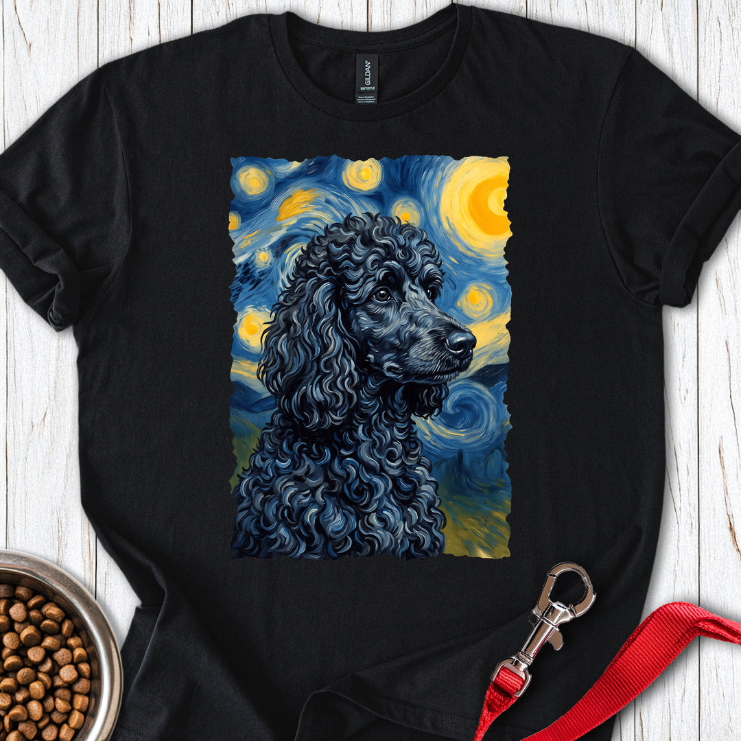 Standard Poodle Van Gogh Black — Black