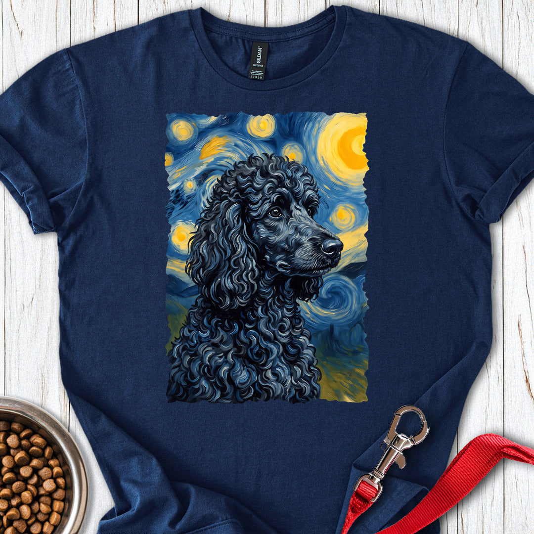 Standard Poodle Van Gogh Black — Navy