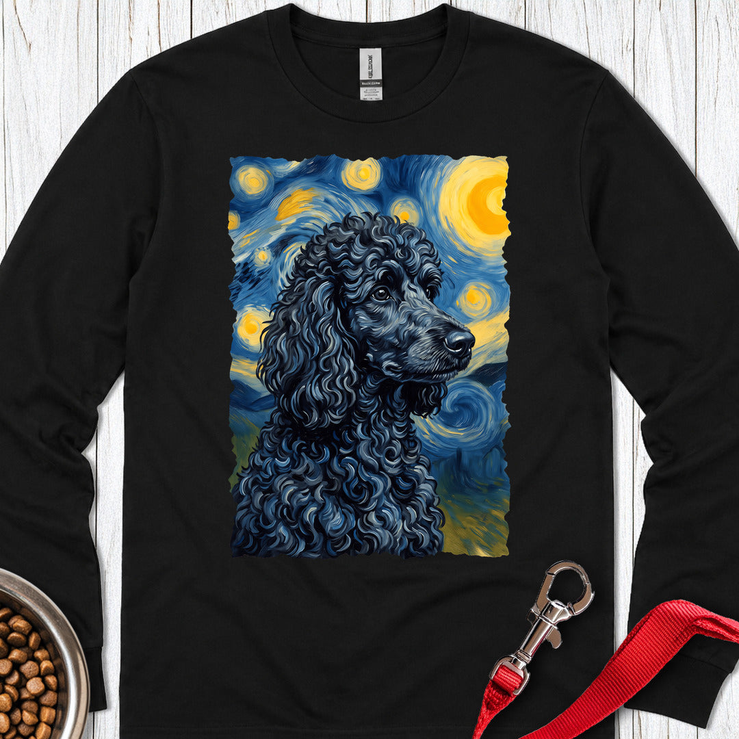 Standard Poodle Van Gogh Black Long Sleeve Black