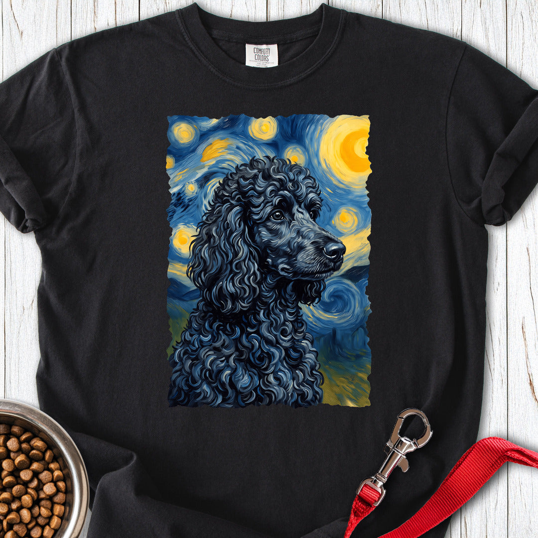Standard Poodle Van Gogh Black Premium Tee — Black