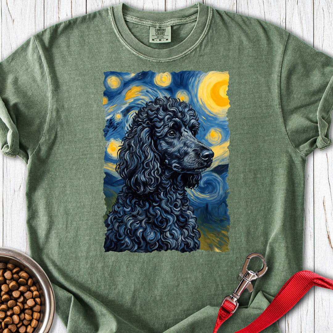 Standard Poodle Van Gogh Black Premium Tee — Moss