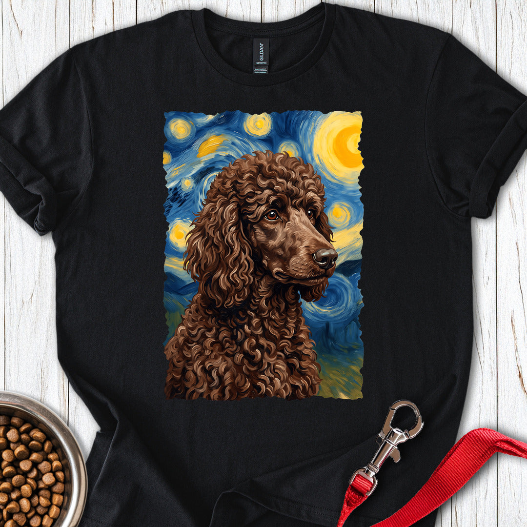 Standard Poodle Van Gogh Chocolate — Black