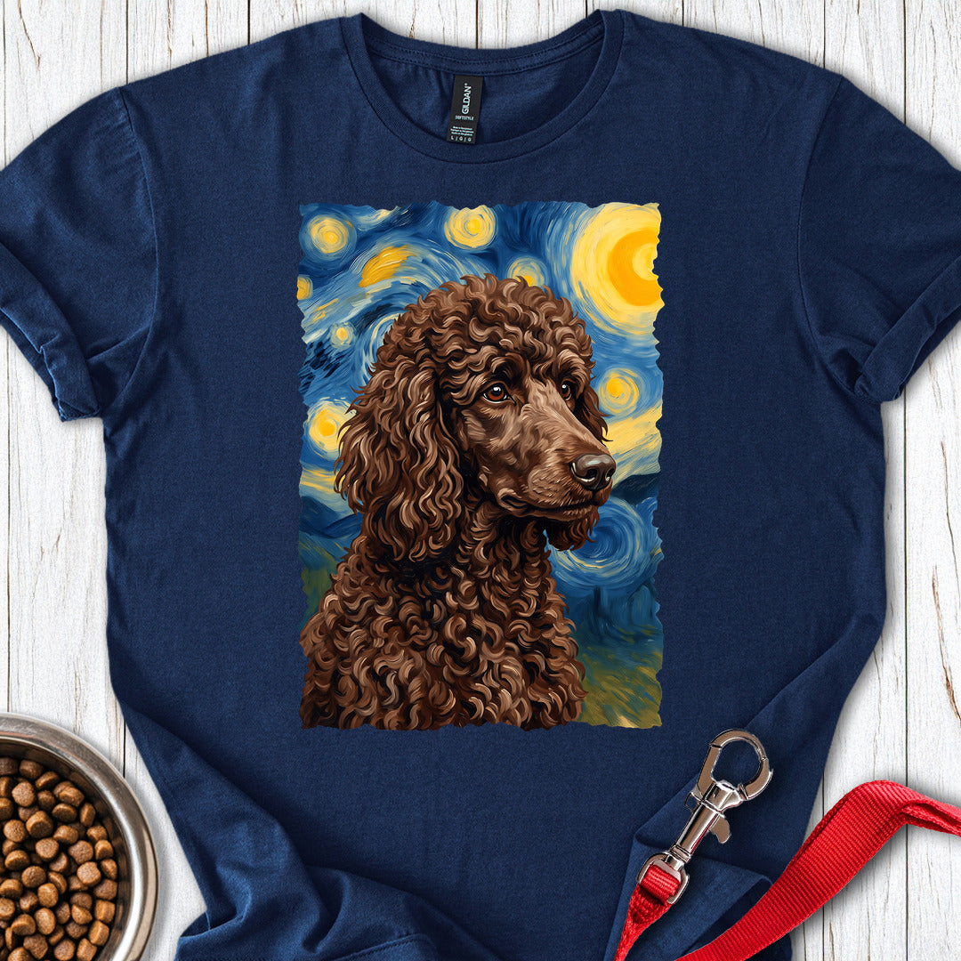 Standard Poodle Van Gogh Chocolate — Navy