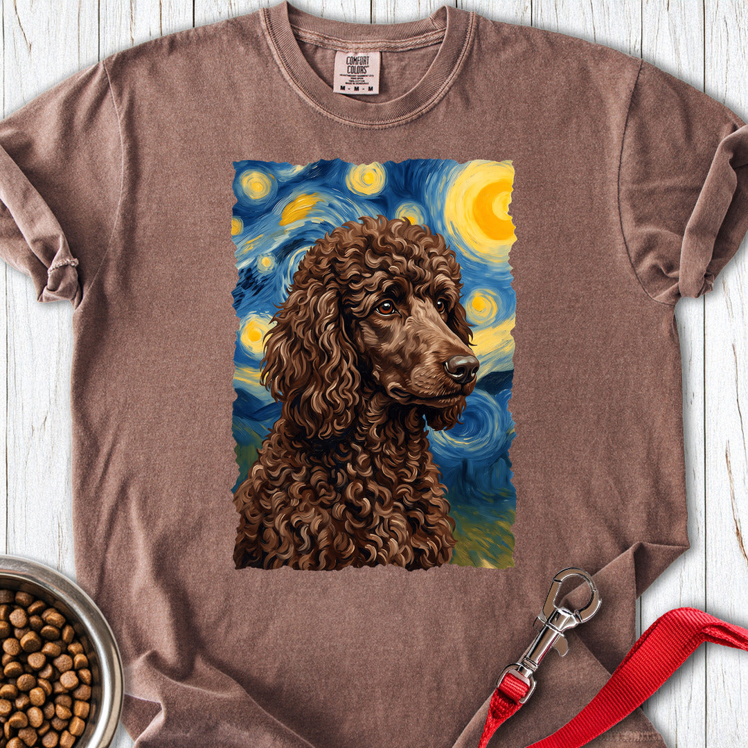 Standard Poodle Van Gogh Chocolate Premium Tee — Espresso