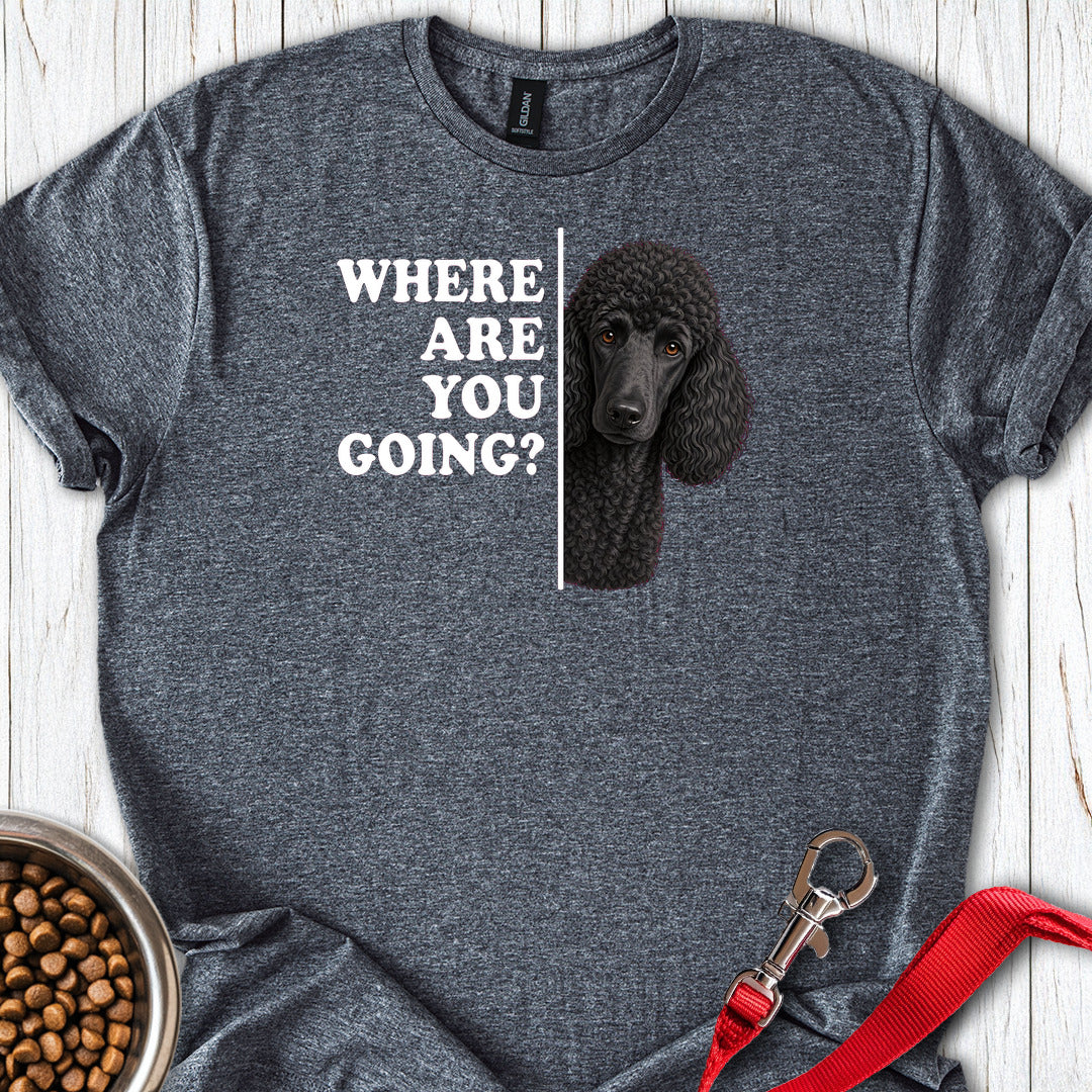 Standard Poodle Where Are You Going Black — Dark Heather