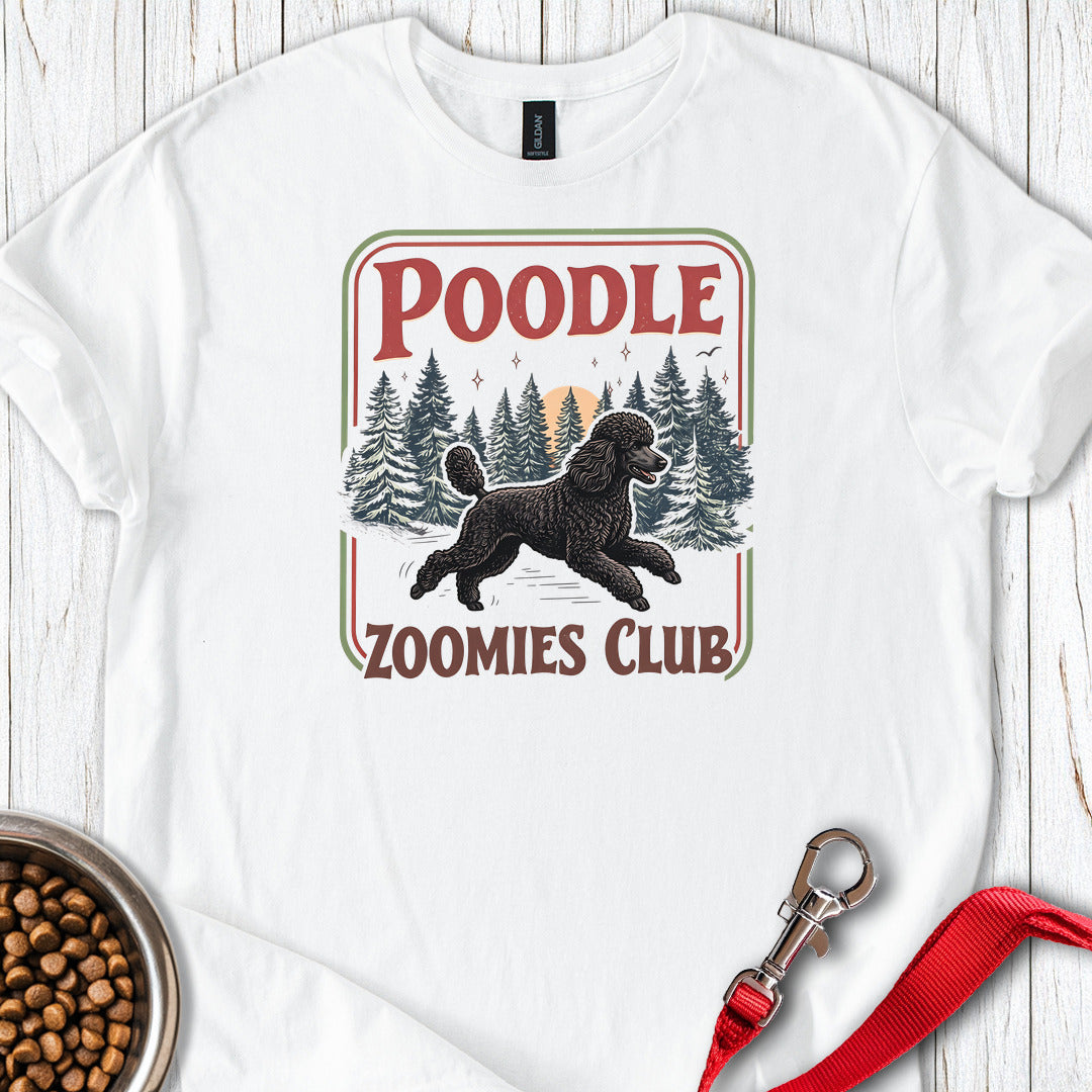Standard Poodle Zoomies Club Black — White