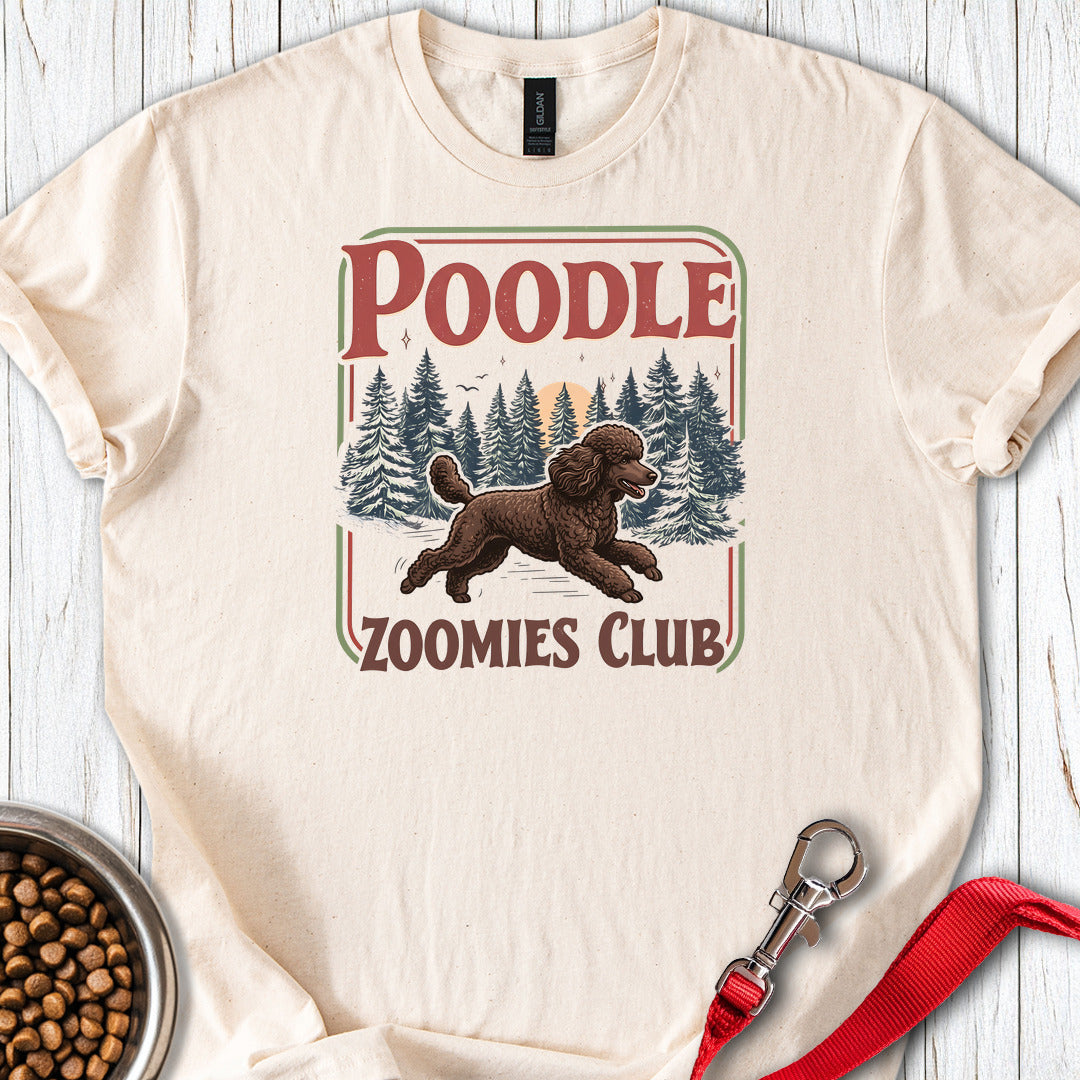 Standard Poodle Zoomies Club Chocolate — Natural