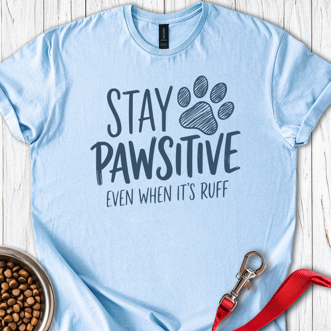 Stay Pawsitive Light Blue