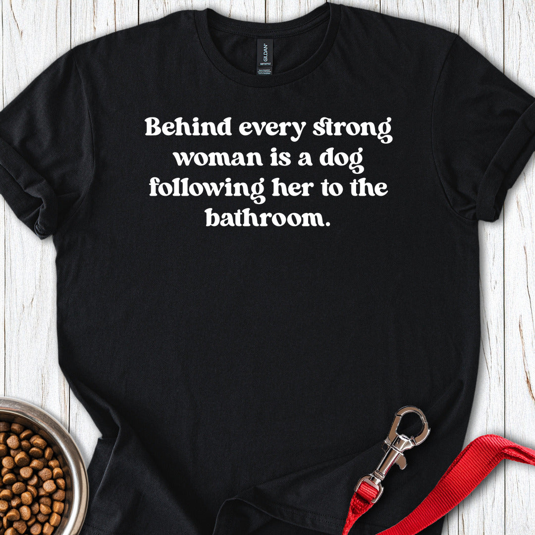 Strong Dog Woman Black