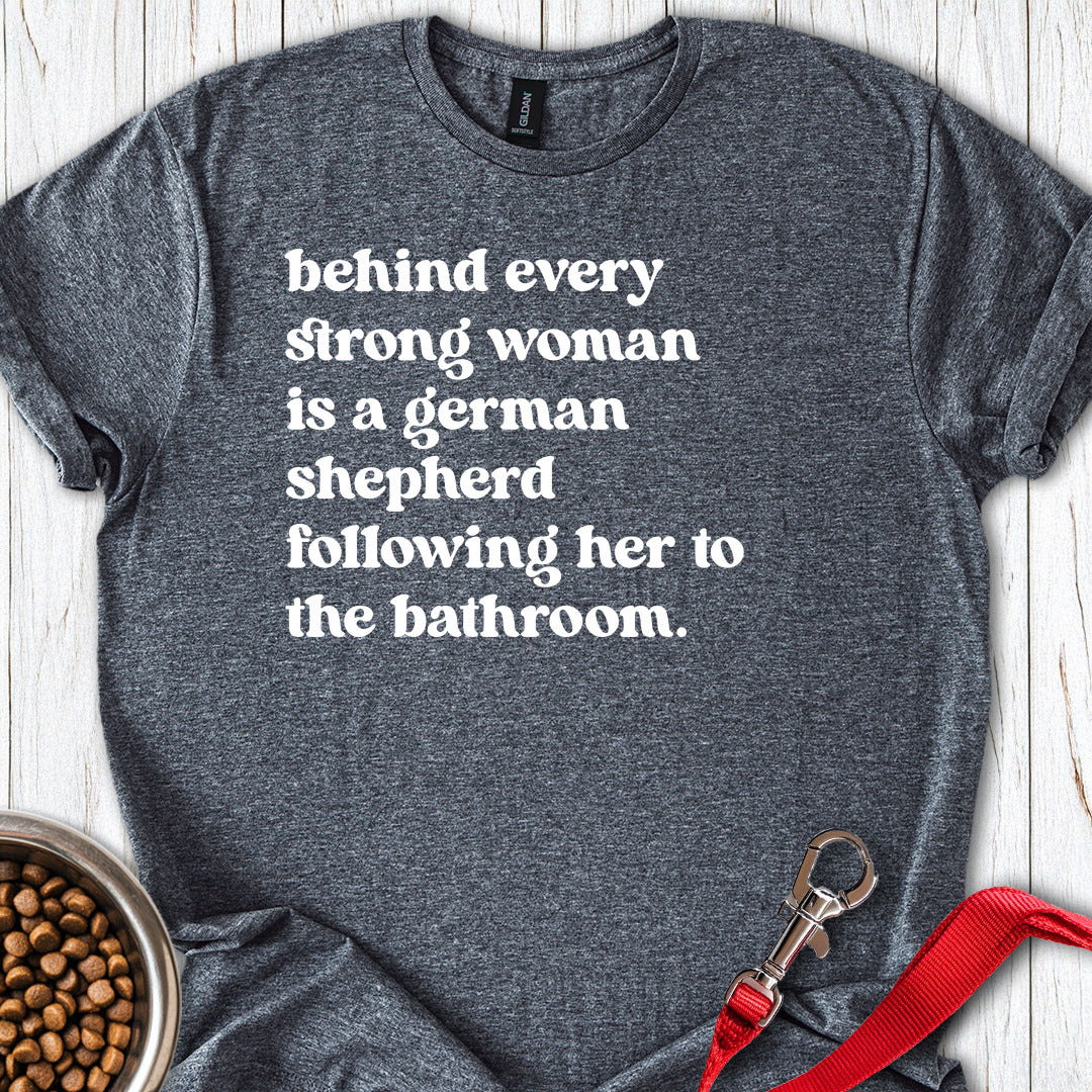 Strong German Shepherd Woman Dark Heather