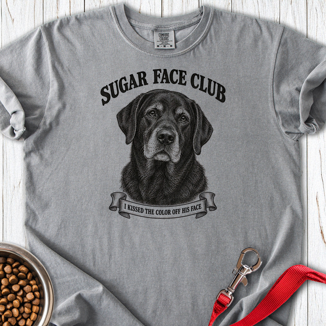 Sugar Face Labrador Boy Premium Tee — Grey