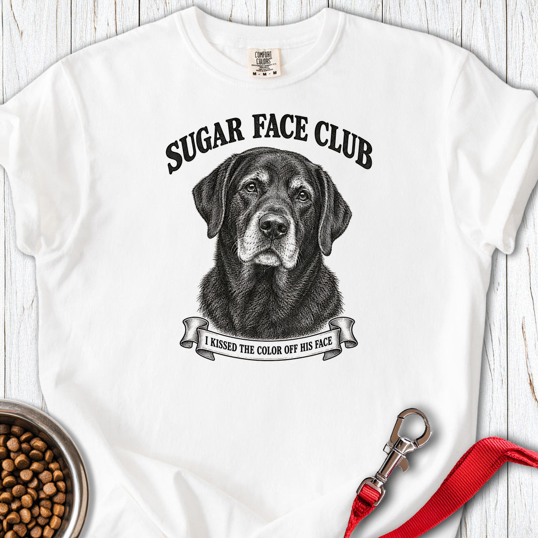 Sugar Face Labrador Boy Premium Tee — White