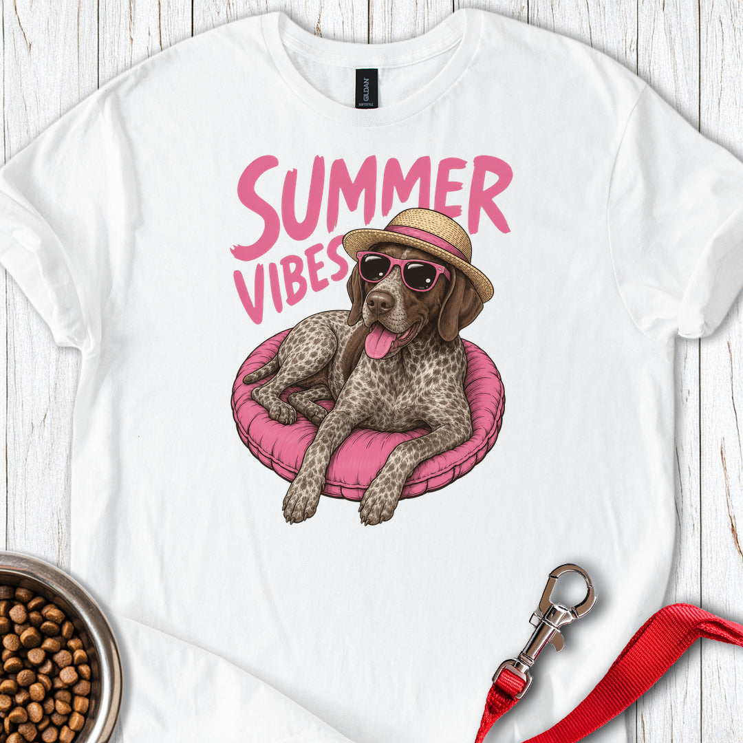 Summer Vibes German Shorthaired Pointer White