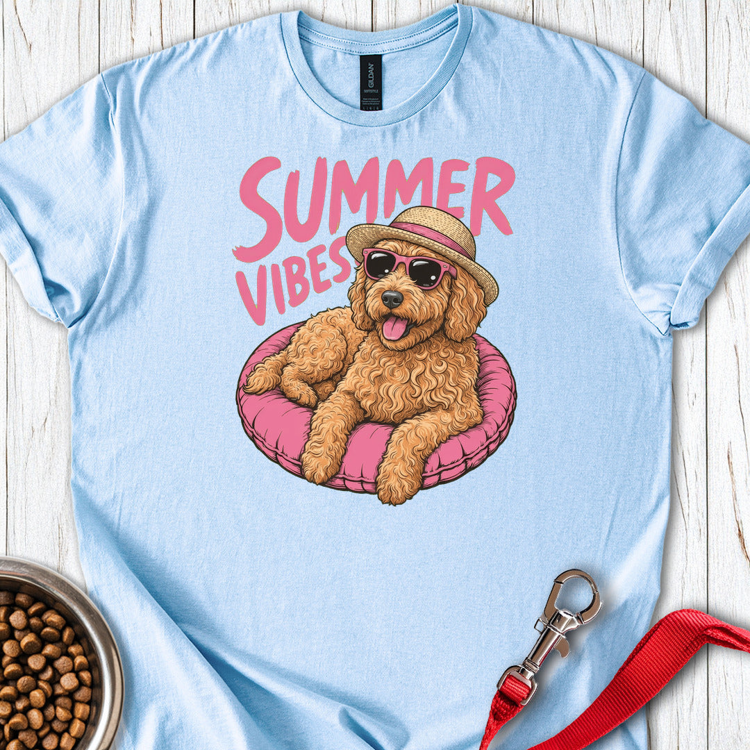Summer Vibes Golden Doodle — Light Blue