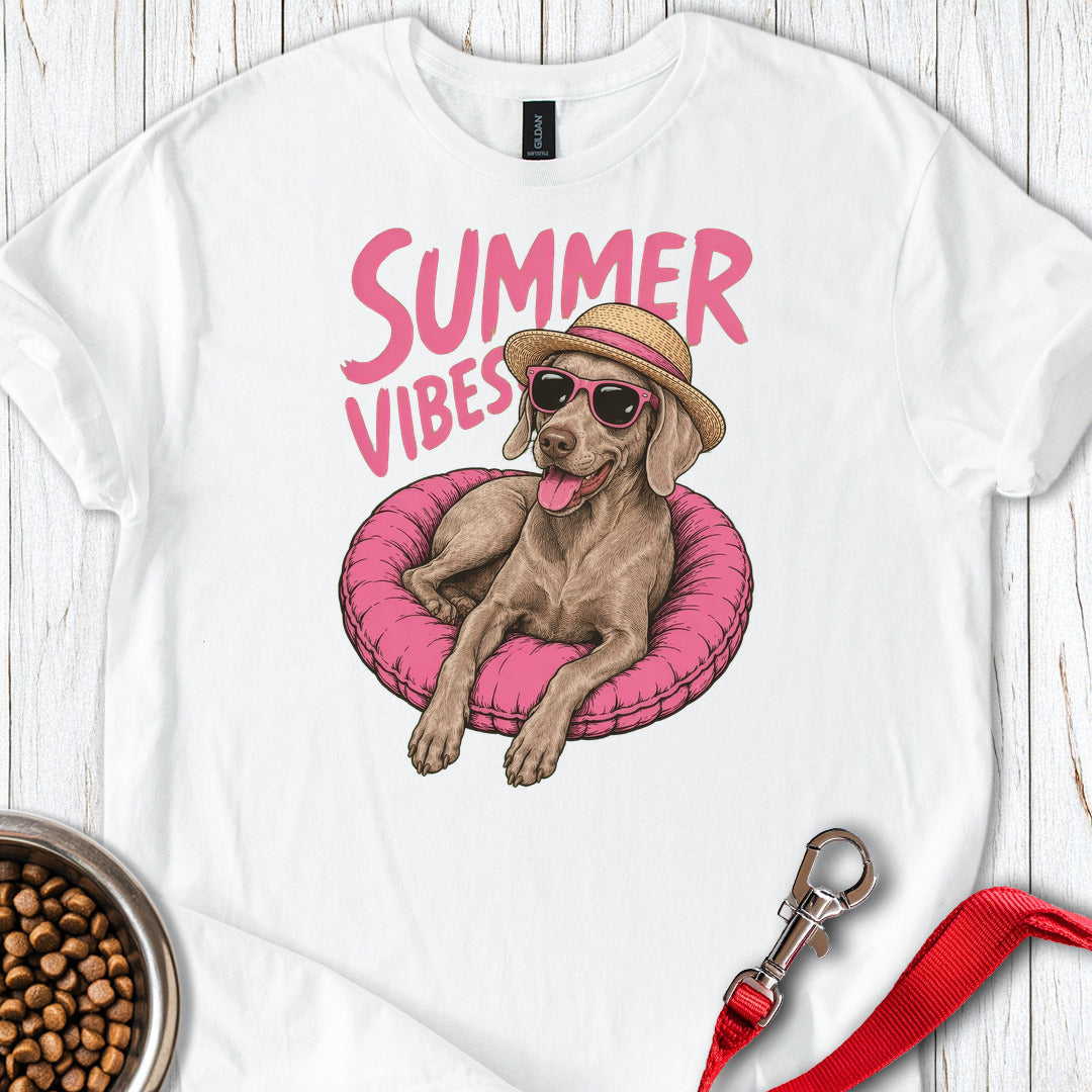 Summer Vibes Weimaraner White