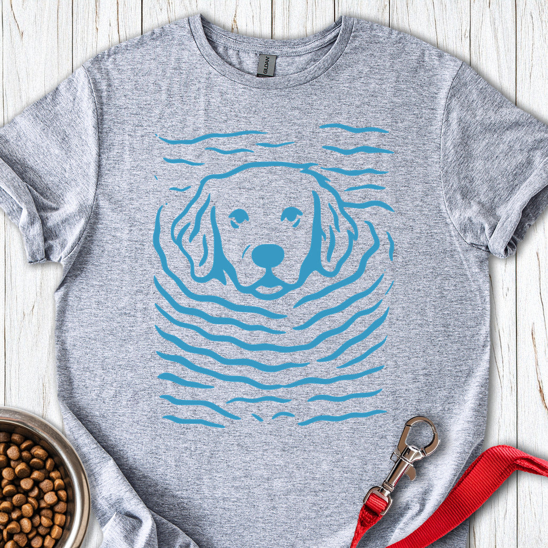 Swimming Golden Retriever Sport Grey