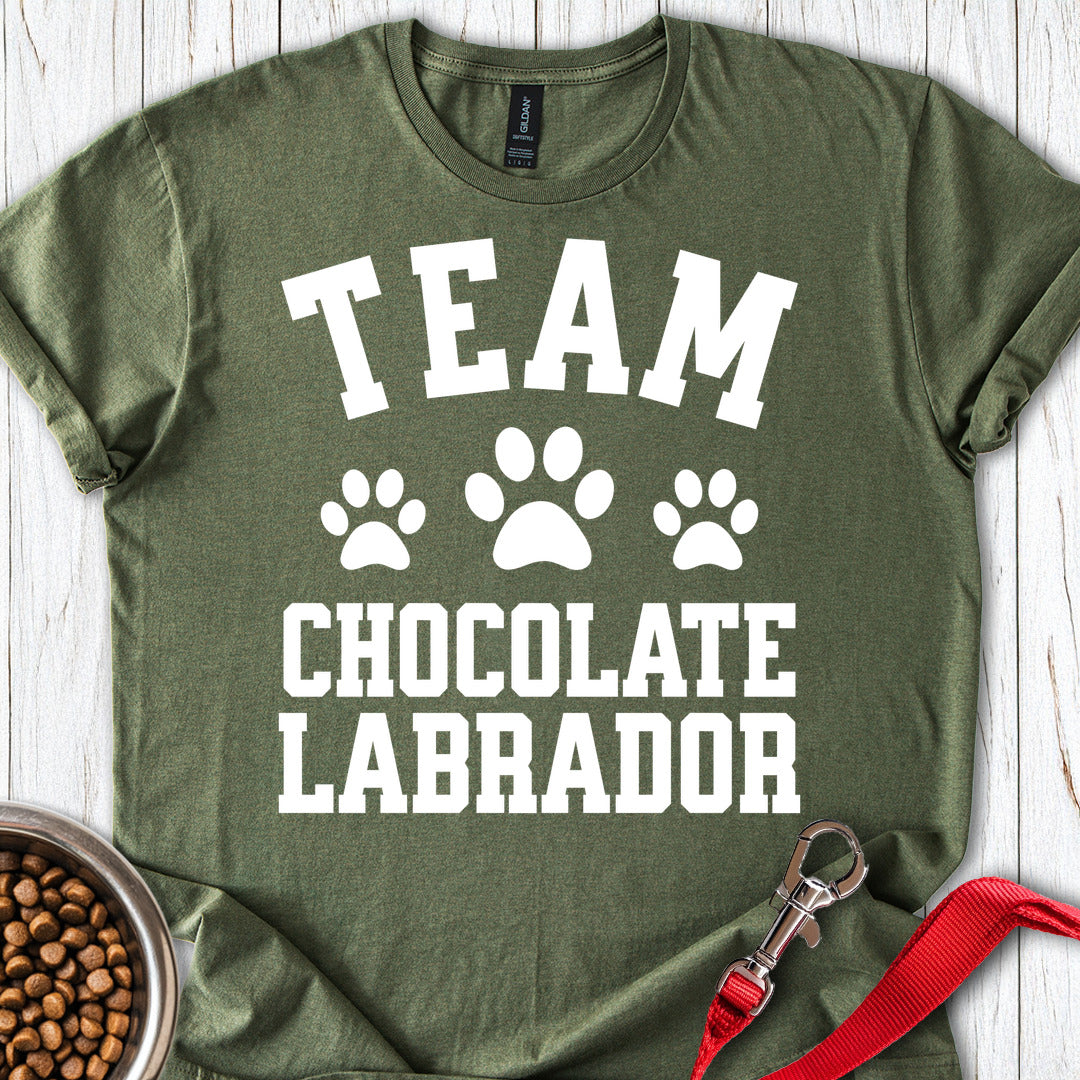 Team Chocolate Labrador Military Green