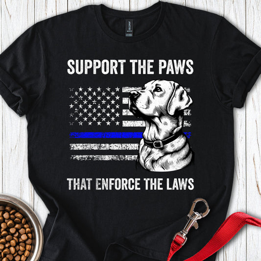 Thin Blue Line Police Labrador Black