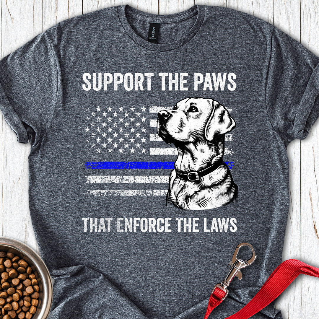Thin Blue Line Police Labrador Dark Heather