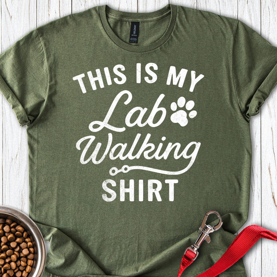This is my Lab Walking Military Green