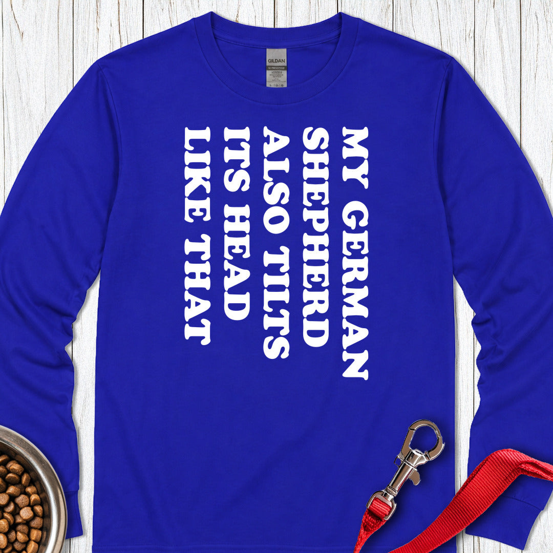 Tilt German Shepherd Long Sleeve — Royal
