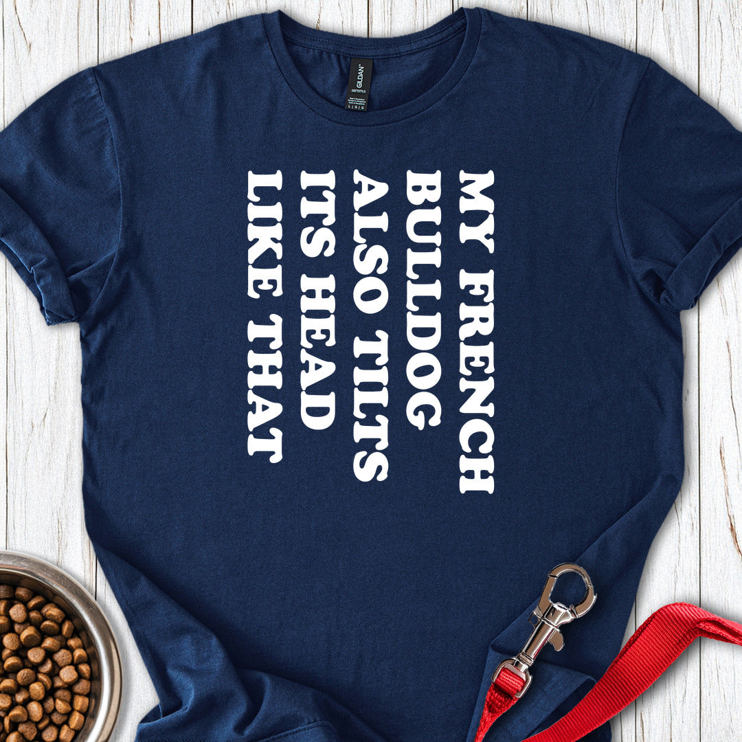 Tilt Head Frenchie Navy