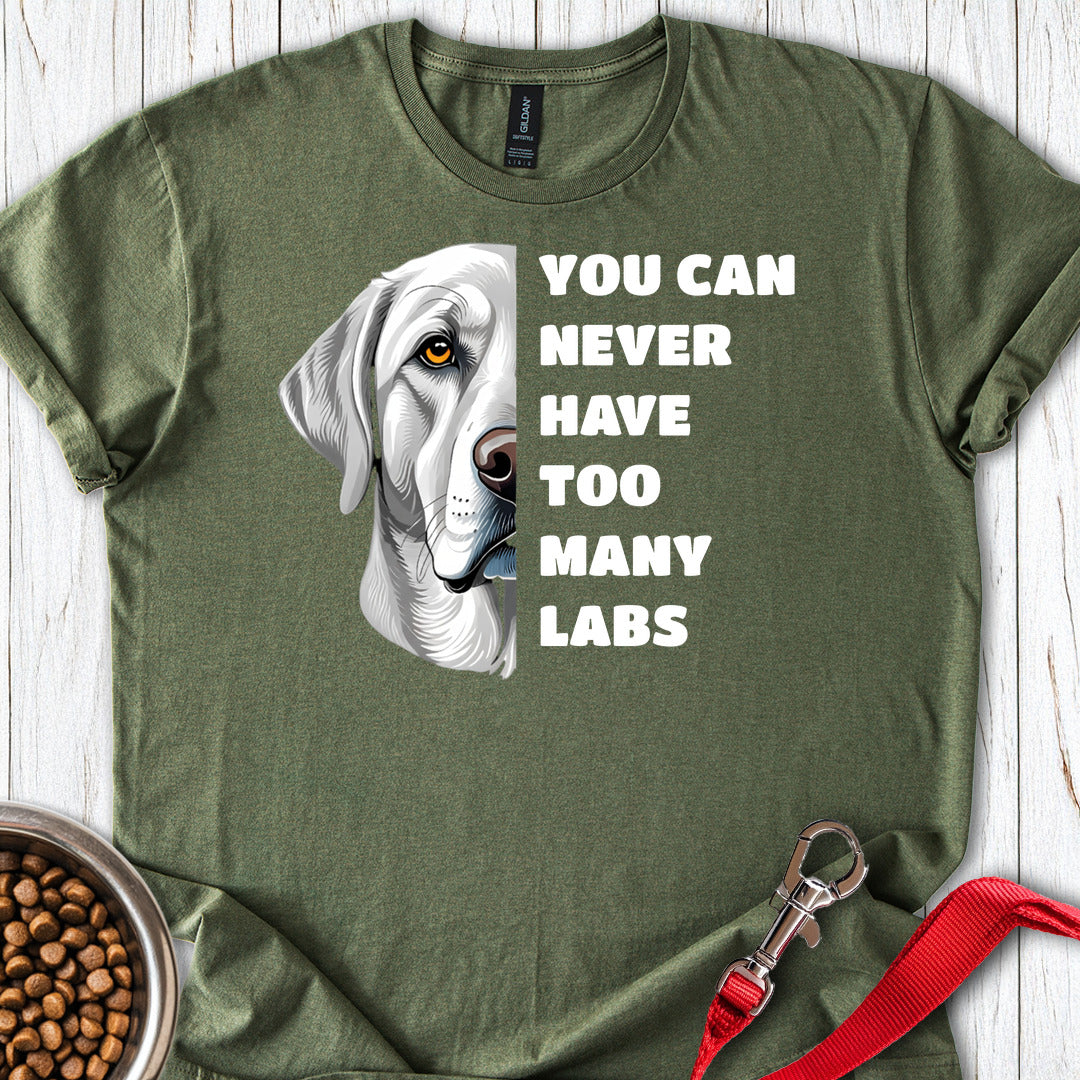 Too Many Silver Labs Military Green