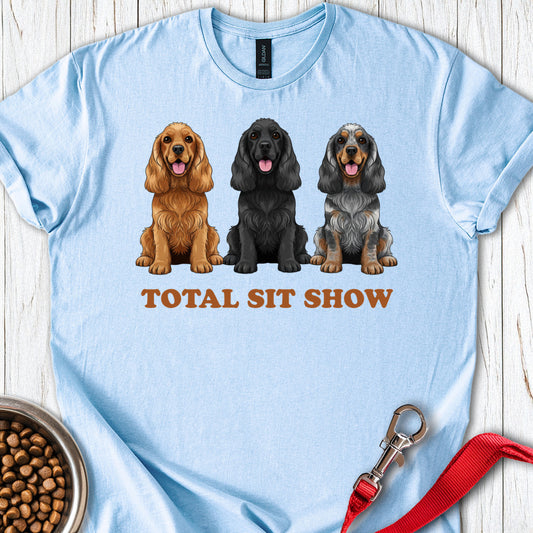 Total Sit Show Cocker Spaniel Light Blue