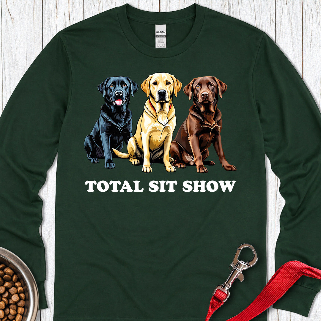 Total Sit Show Labrador Long Sleeve — Forest Green