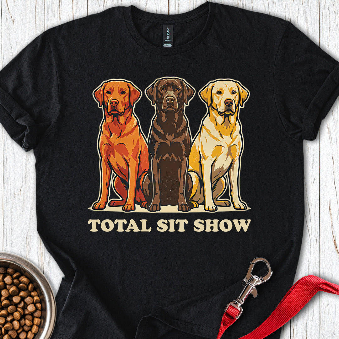 Total Sit Show Red, Chocolate & Yellow Labrador Black