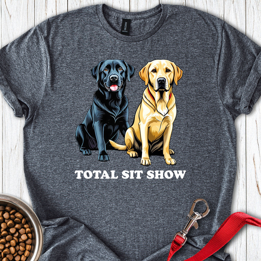 Total Sit Show Yellow & Black Lab Dark Heather
