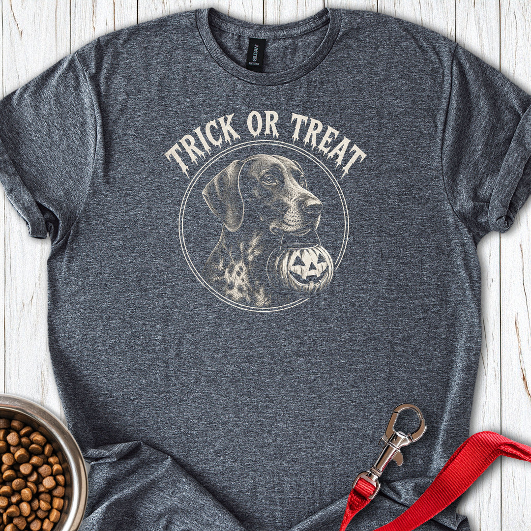 Trick or Treat German Shorthaired Pointer Halloween Dark Heather